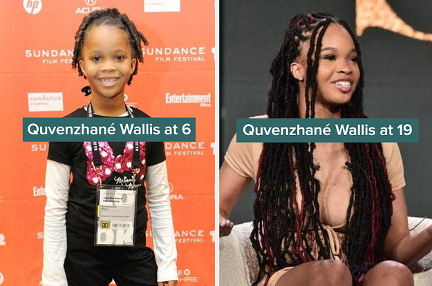 Quvenzhané Wallis at age 6 and at age 19
