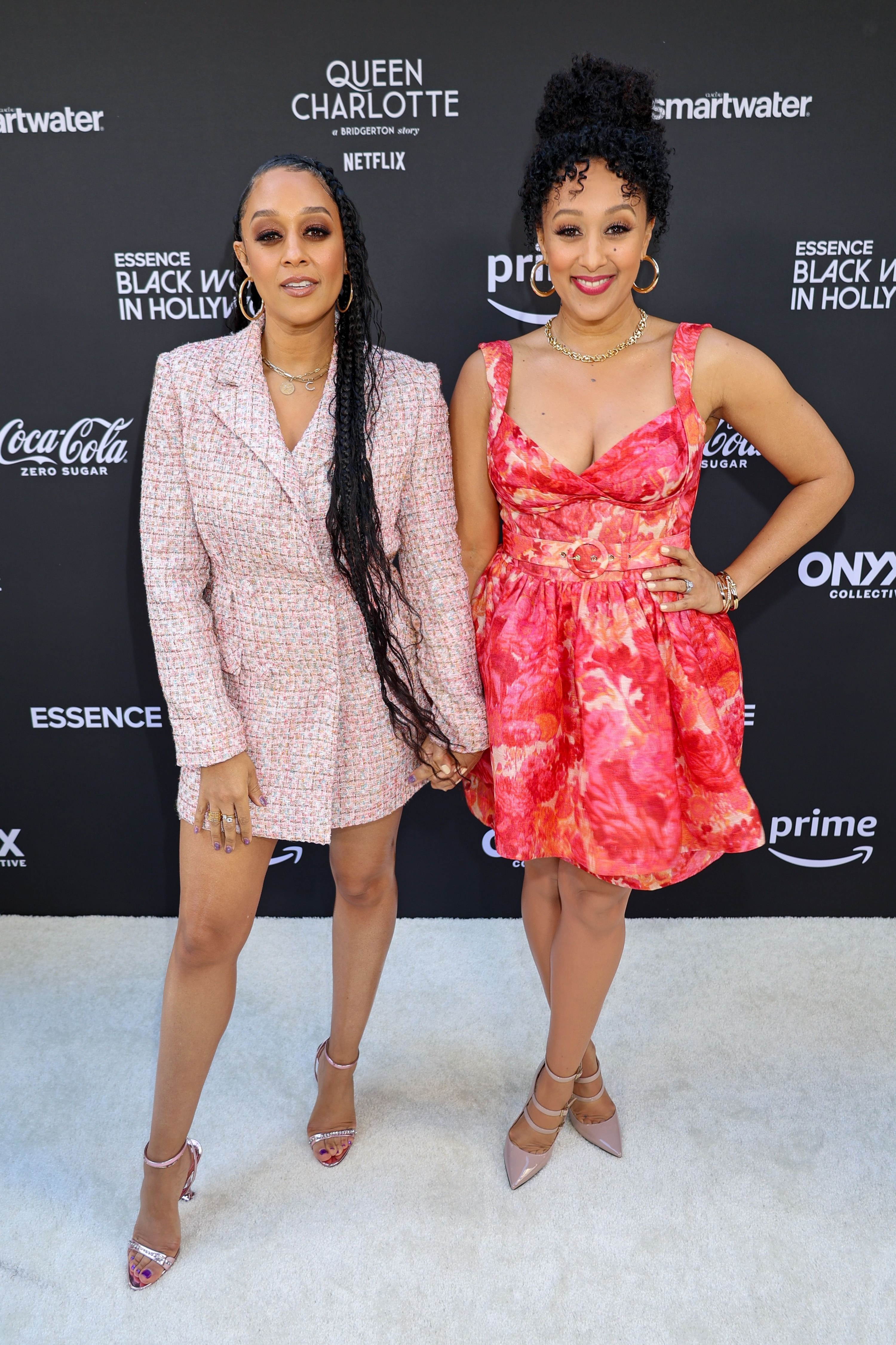 Tia Mowry-Hardrict and Tamera Mowry-Housley on the red carpet