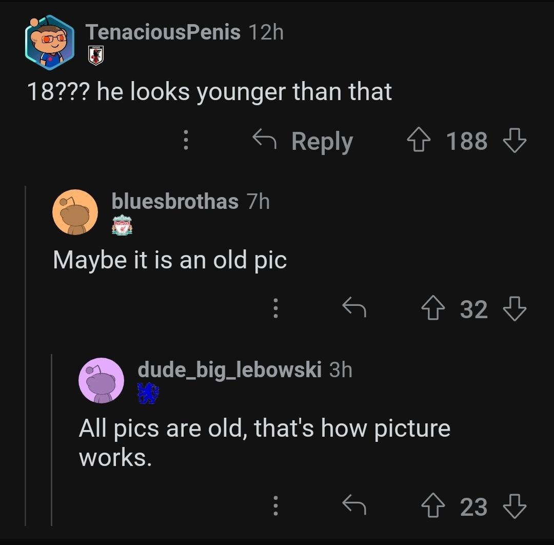 all pics are old, that&#x27;s how picture works
