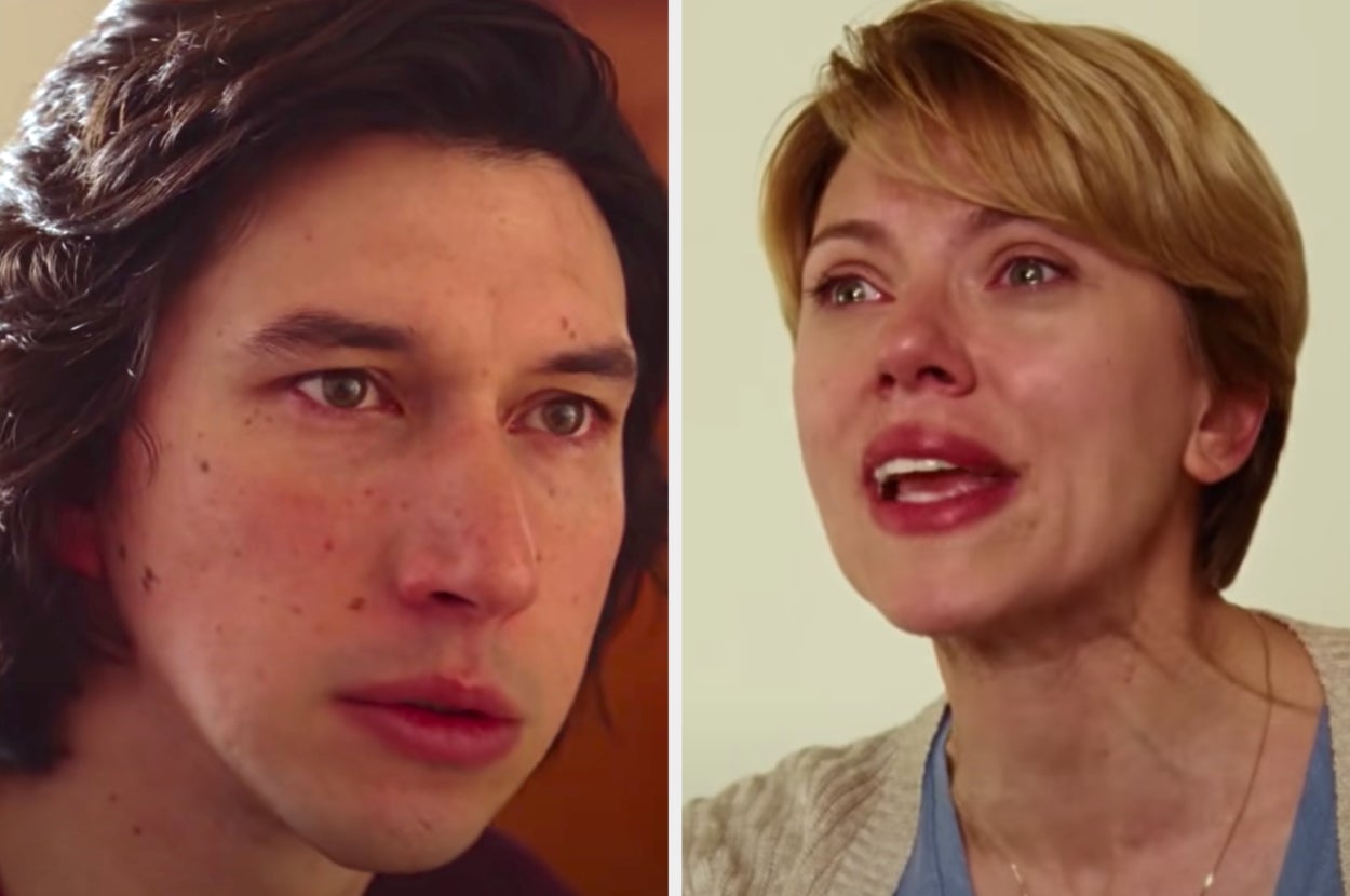 Adam driver and scarlett johansson in "marriage story"