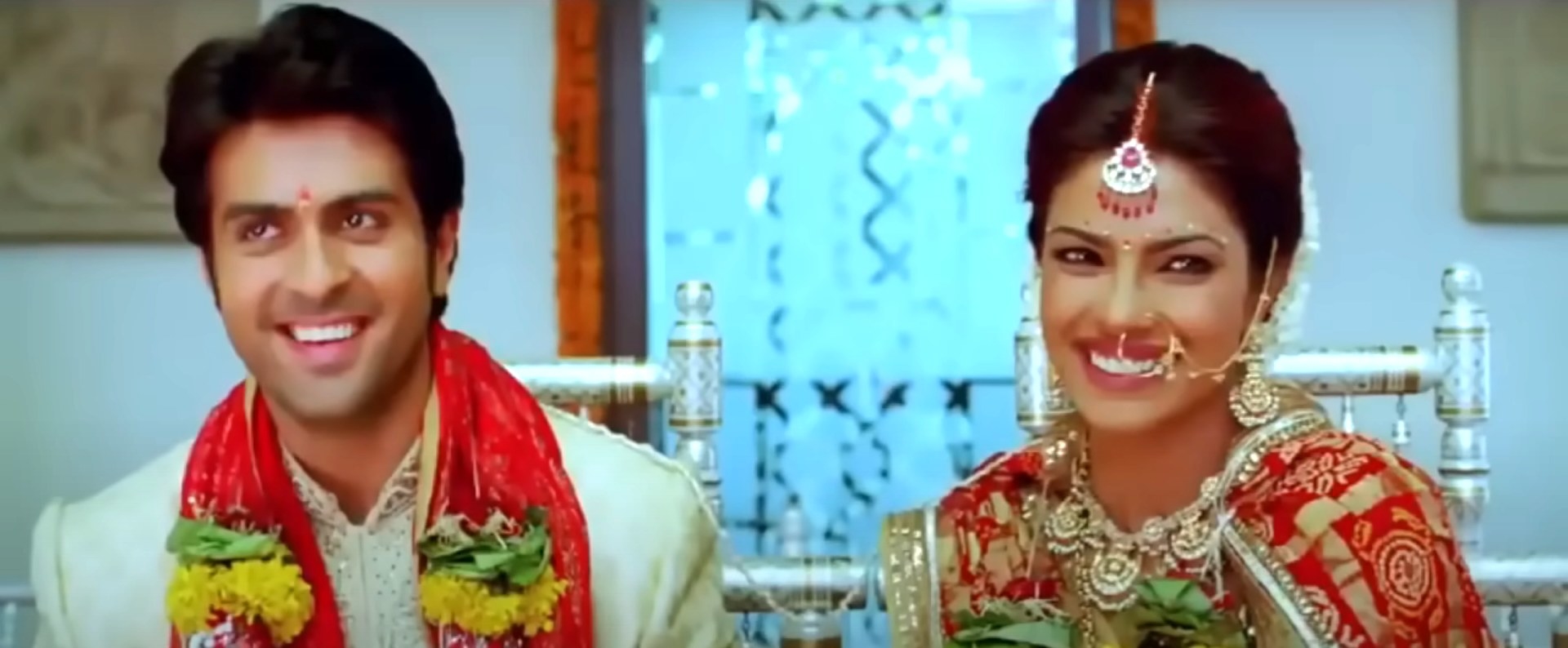 Harman Baweja and Priyanka Chopra smiling