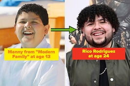 Manny from "modern family" and Rico Rodriguez at age 24 on the red carpet