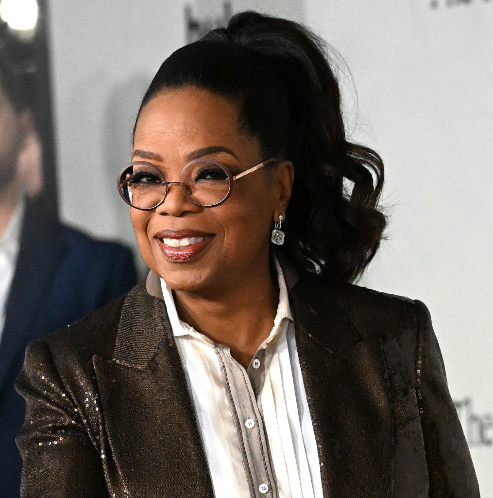 Closeup of Oprah