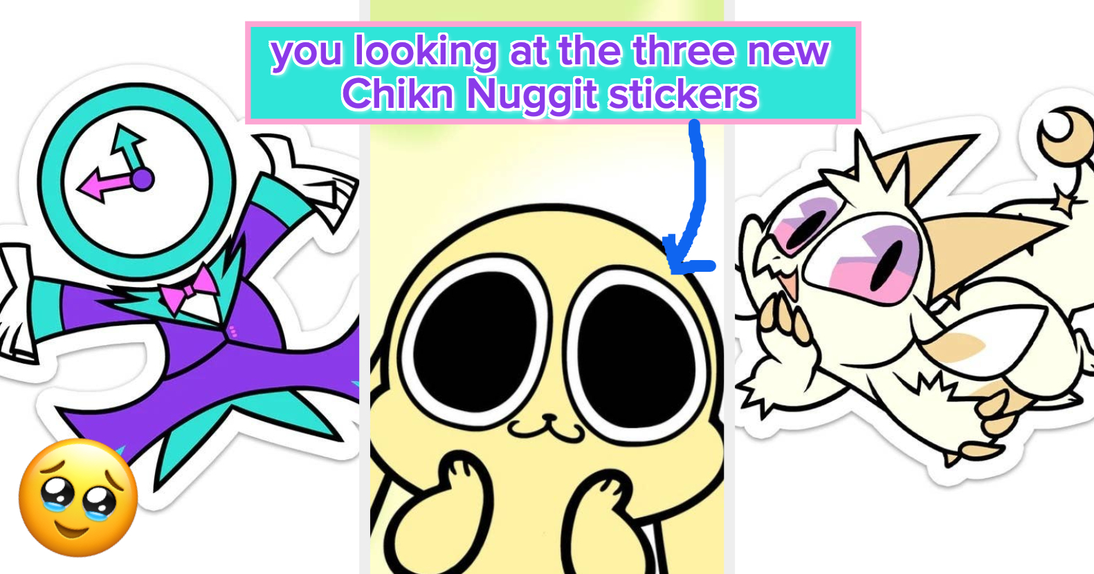 Chikn nuggit animated stickers