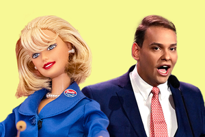 Rep. George Santos has had, according to his claims, a long career. So has Barbie. Can you tell which supposed job belongs to who?