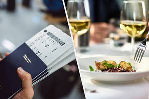 plane tickets versus meal at restaurant