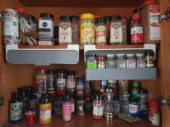 Reviewer's spice racks are shown