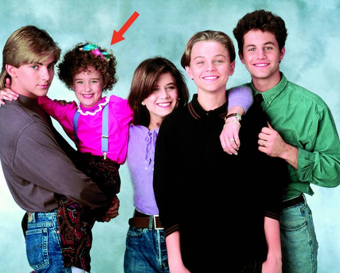Jeremy Miller, Ashley Johnson, Tracey Gold, Leonardo DiCaprio and Kirk Cameron in Growing Pains