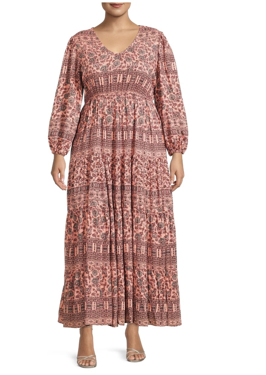 the maxi dress in rosehip