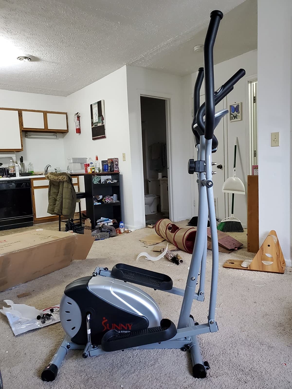 Reviewer&#x27;s elliptical in living room