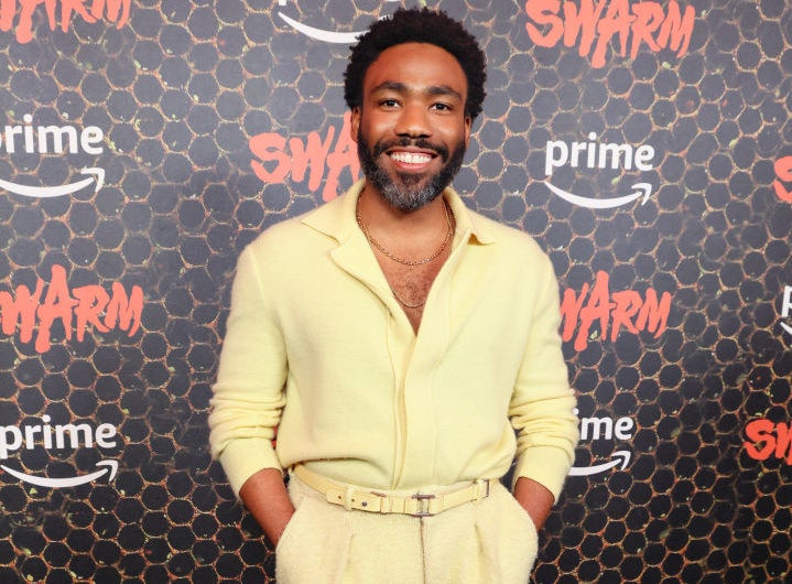 Donald Glover attends the Los Angeles premiere of Prime Video&#x27;s &quot;Swarm&quot;