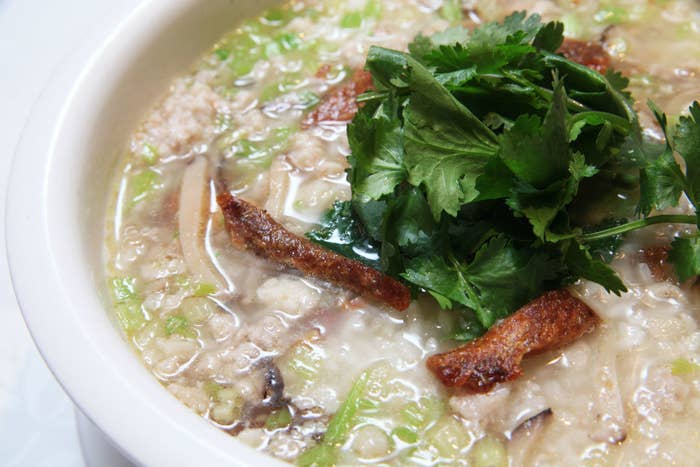 Oyster and Minced Pork Congee