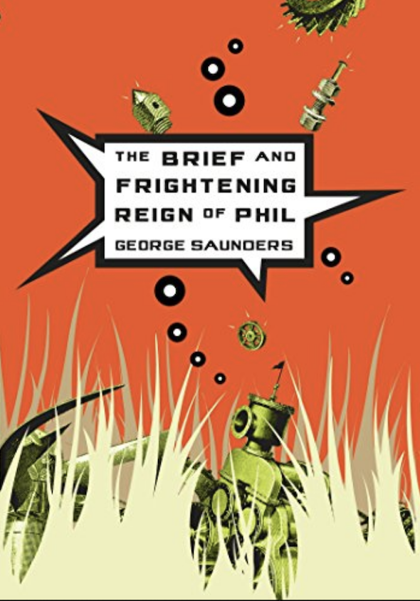 robots and tall grass graphics on the book cover