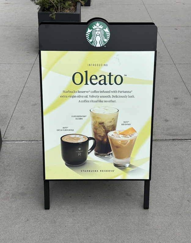 Starbucks' Oleato Review: How Olive Oil Coffee Actually Tastes - Let's Eat  Cake