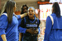 Memphis Tigers guard Jamirah Shutes (23) is escorted off of the court after an altercation