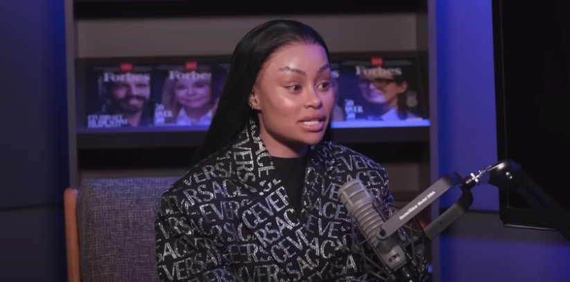 Close-up of Blac Chyna during the interview