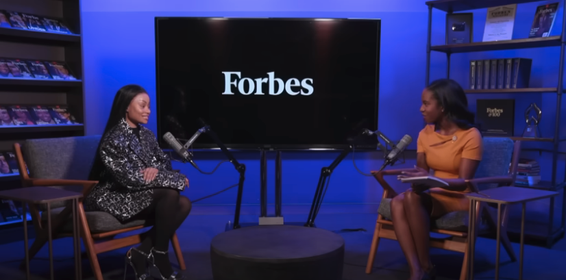 Blac Chyna being interviewed by Forbes