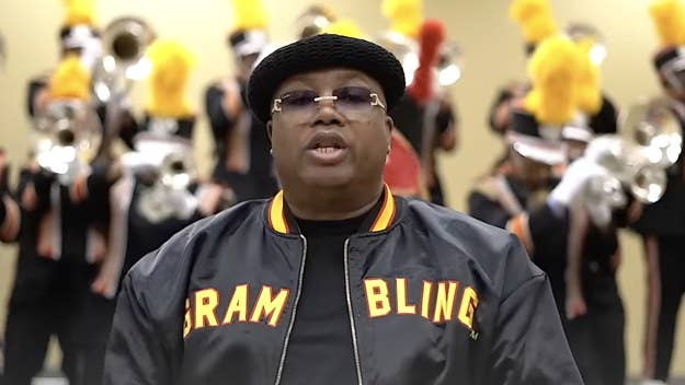 Fresh off donating $100,000 to Grambling State University's iconic marching band, E-40 returns to his alma mater's campus in the music video for "Bands."