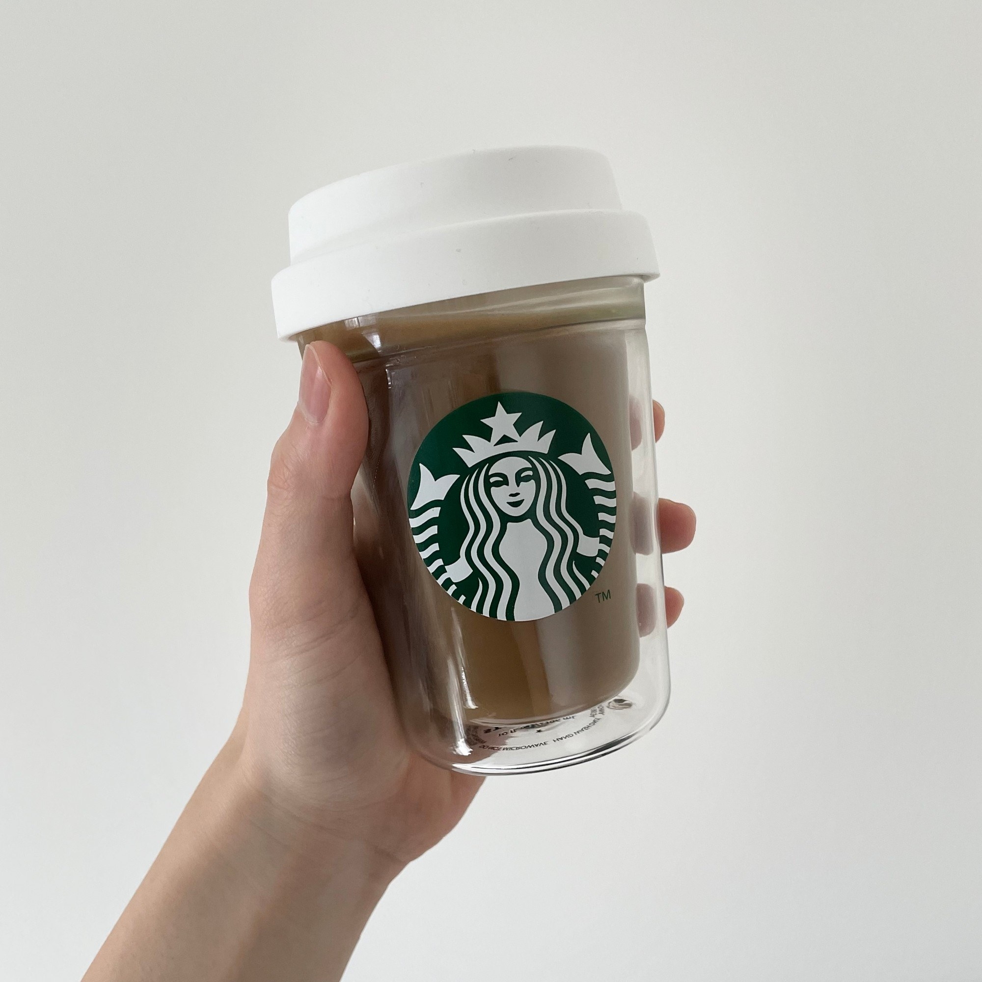 誠実 Starbucks ダブルウォール耐熱グラスカップ296ml