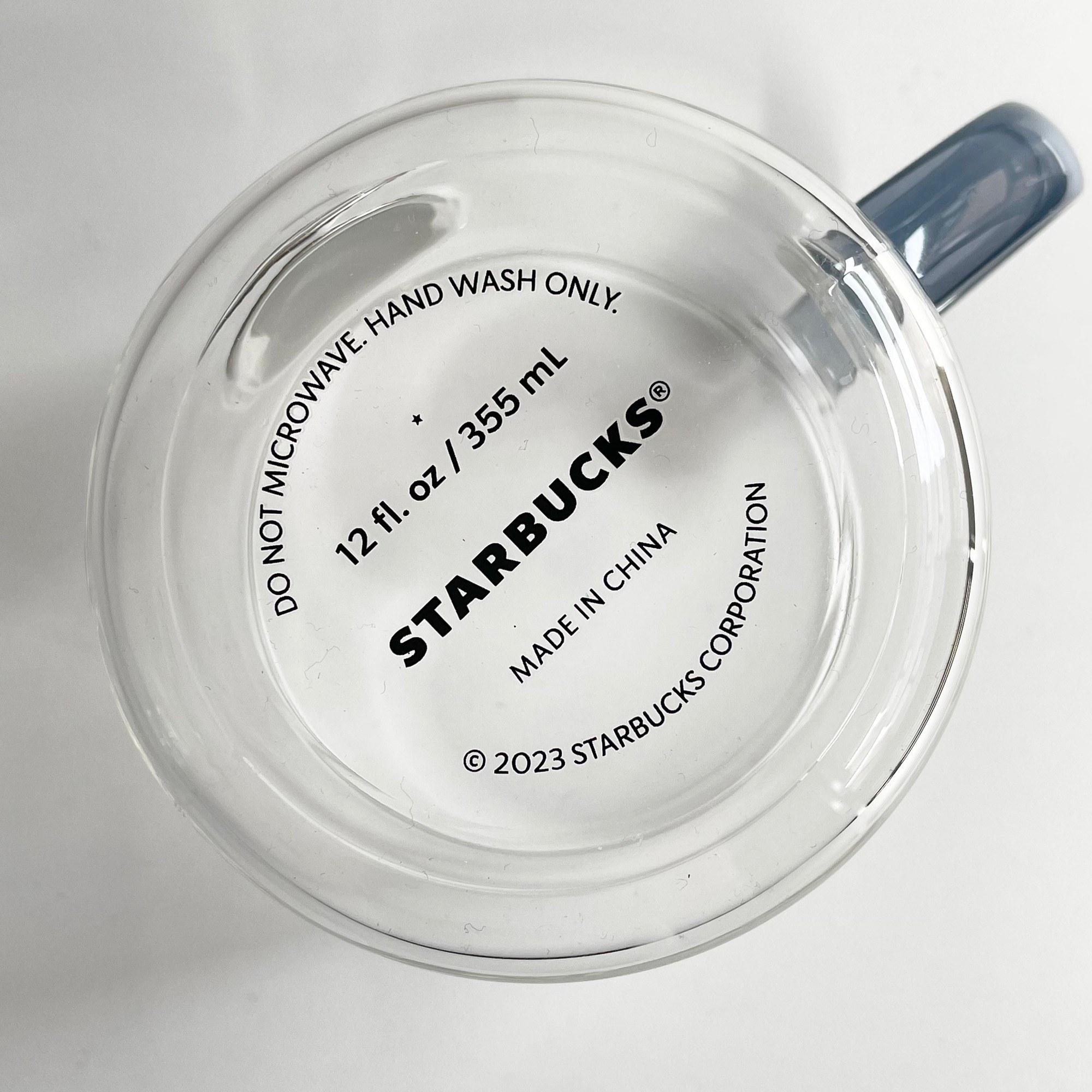 Starbucks（スターバックス）のおすすめのグッズ「耐熱グラスマグメダルアッシュブルー355ml」