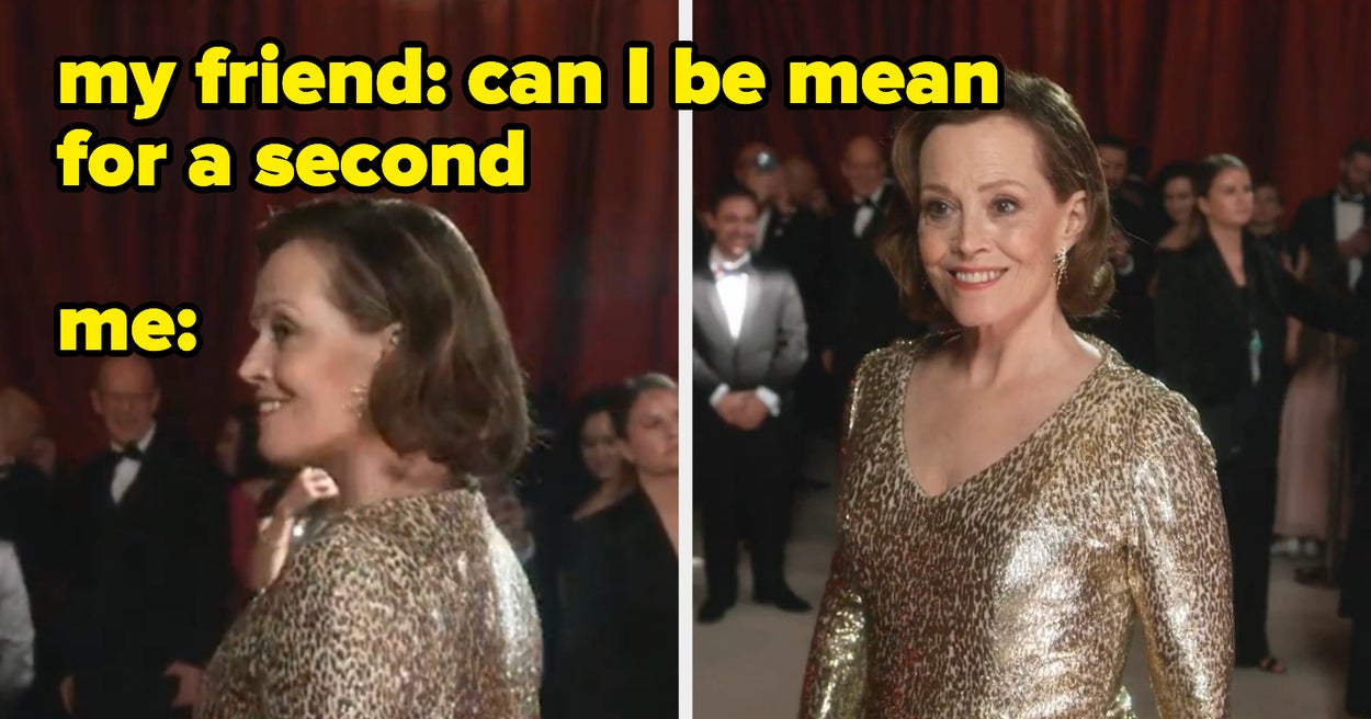Sigourney Weaver Looking The Wrong Way On The Glam Bot Is Now A Hilarious Meme