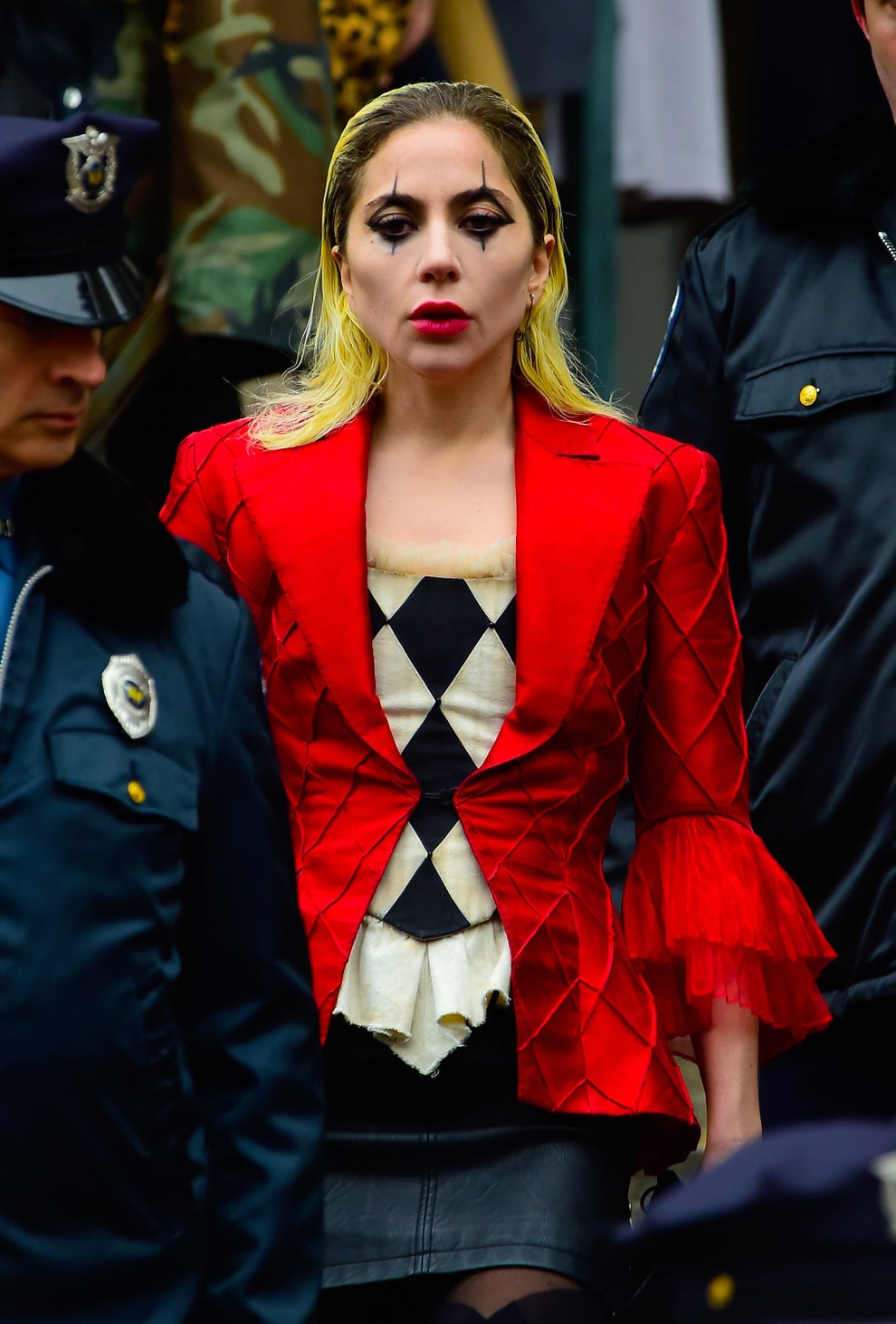 Lady Gaga Harley Quinn Joker 2 Set Photos