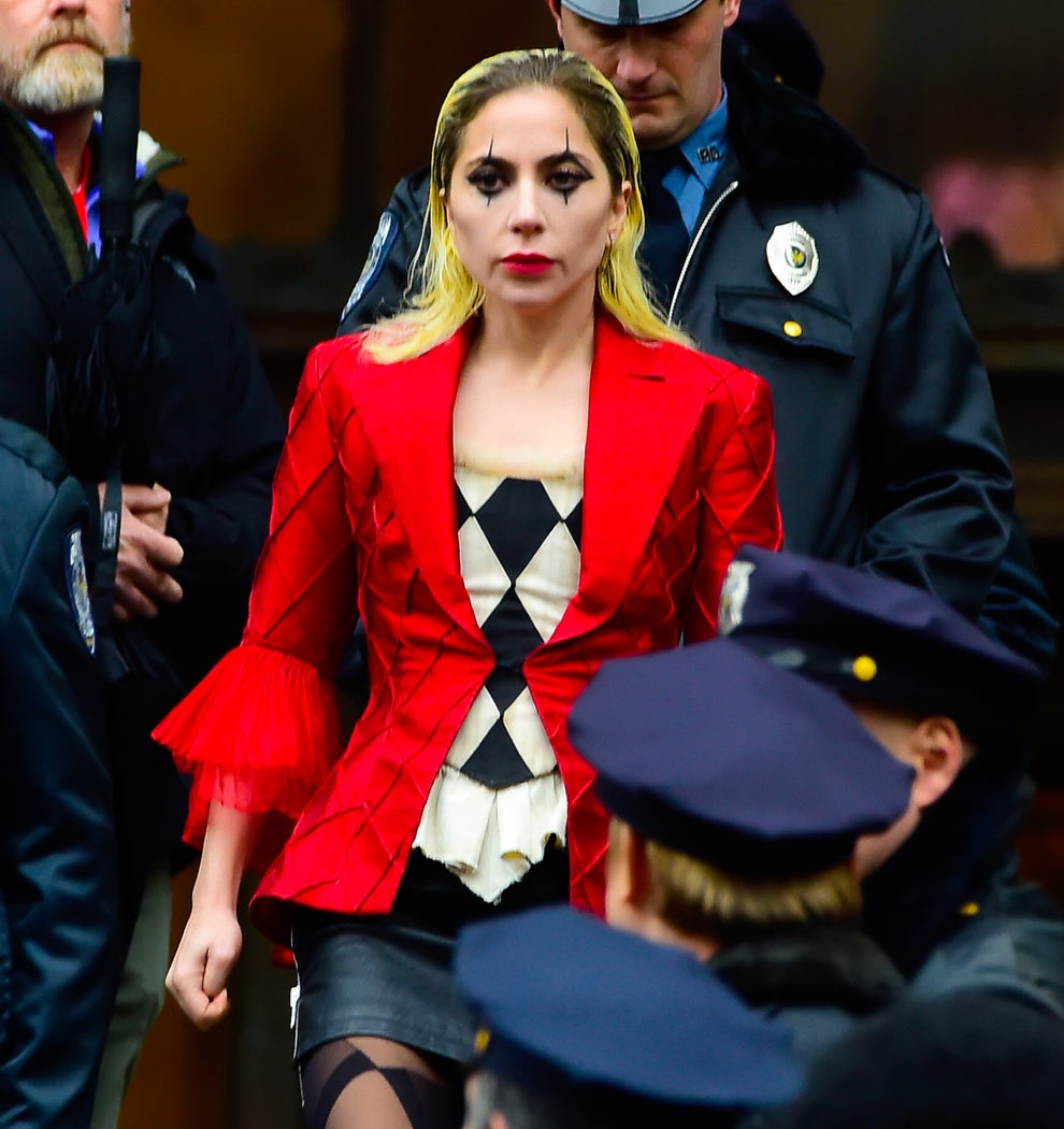 Lady Gaga Harley Quinn Joker 2 Set Photos