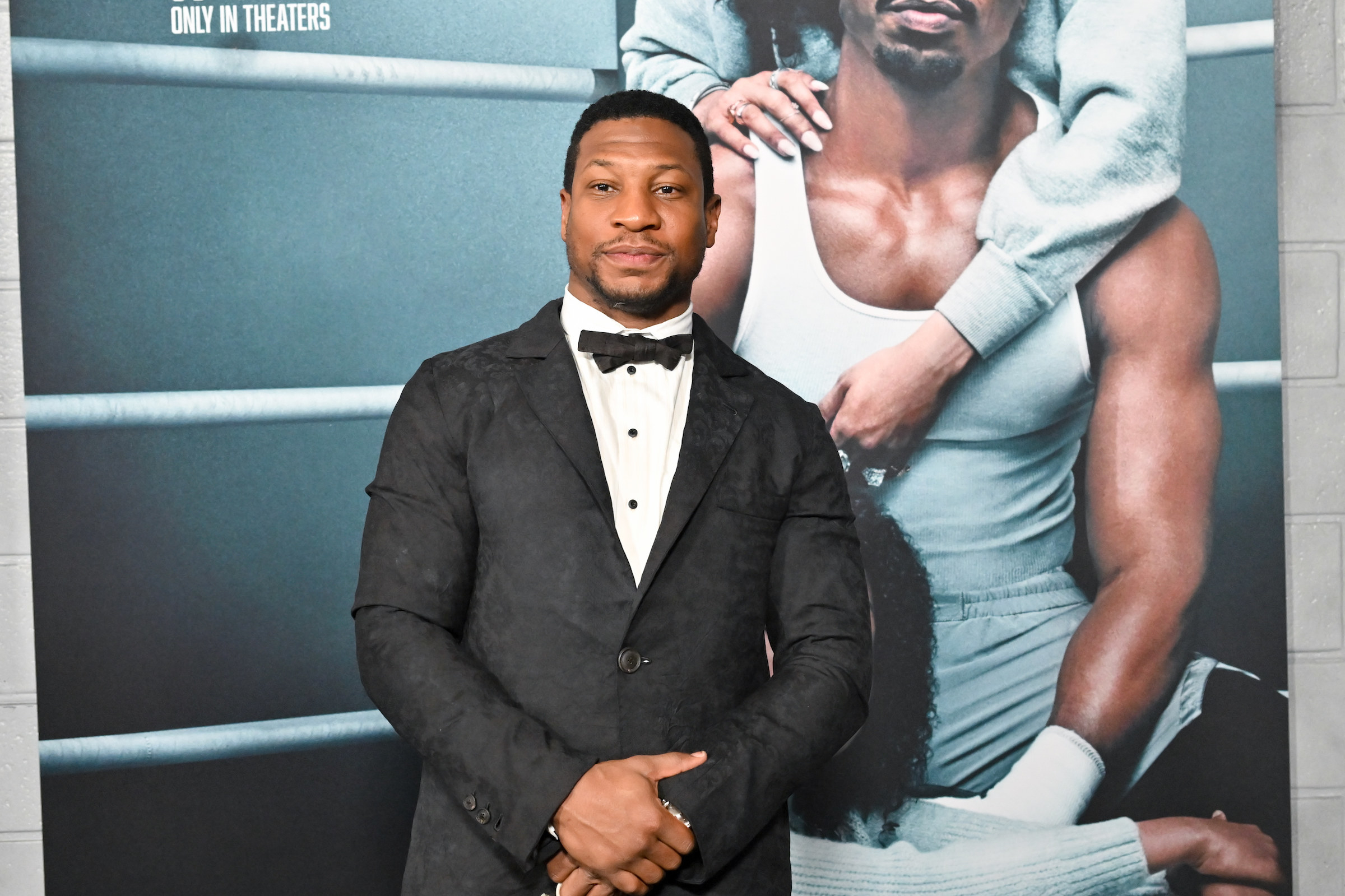 Closeup of Jonathan Majors