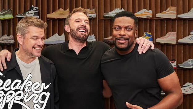 Ben Affleck, Matt Damon, and Chris Tucker go Sneaker Shopping with Complex's Joe La Puma at Sneaker Politics in Austin and talk about the history of the Air Jor