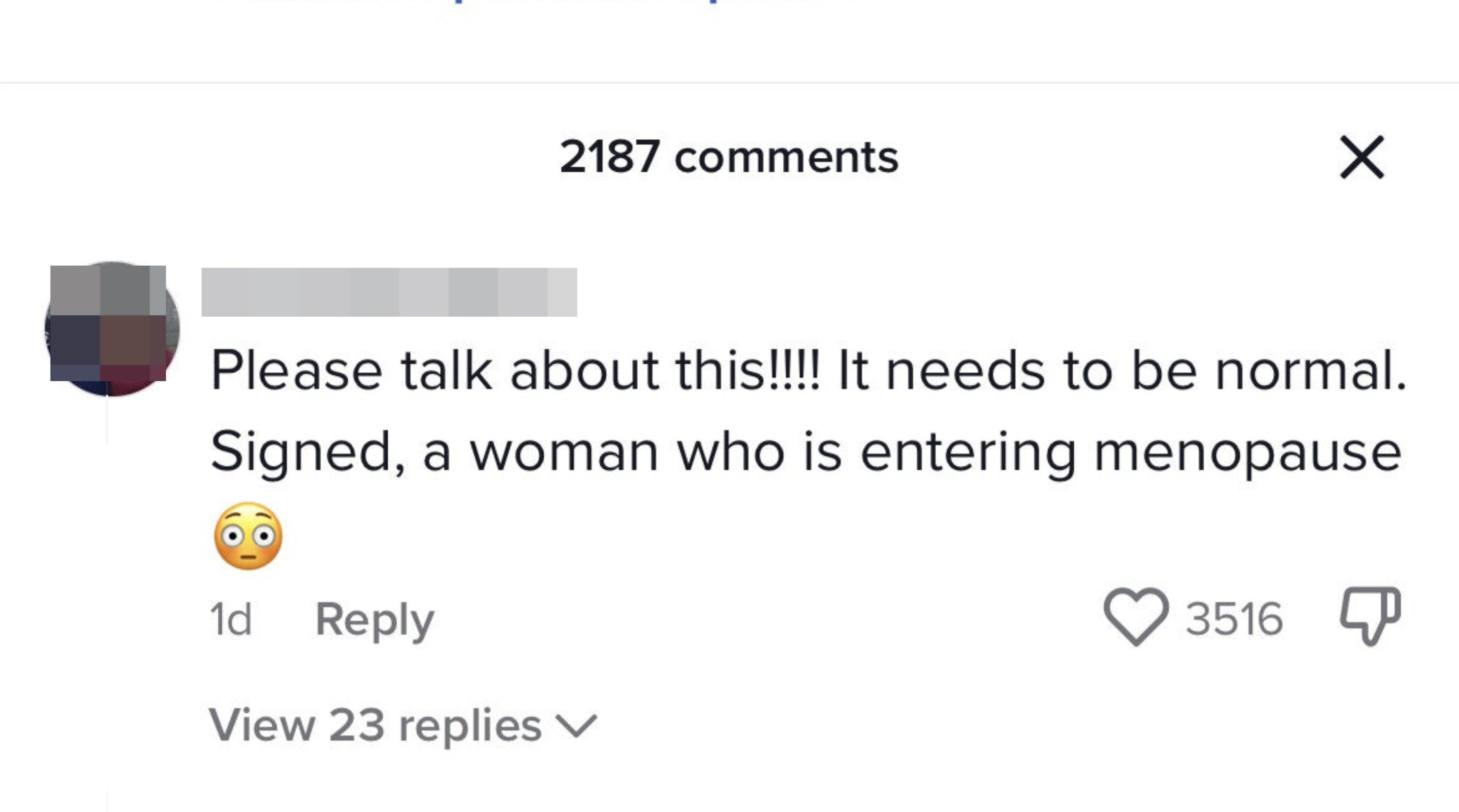 A screencap of a comment under the CBS Morning tiktok video
