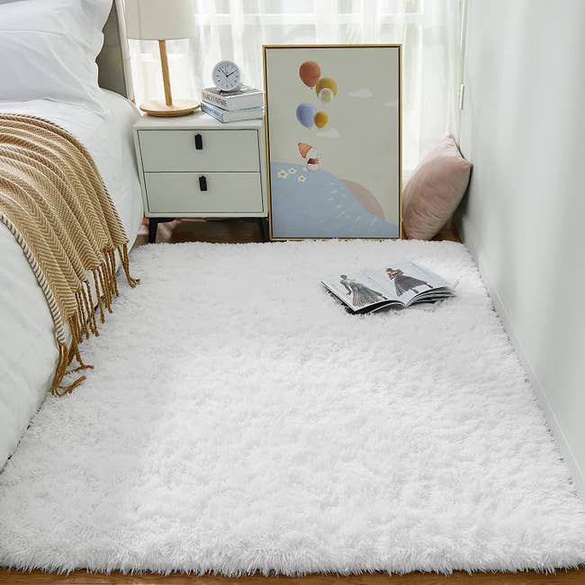 the rug in white