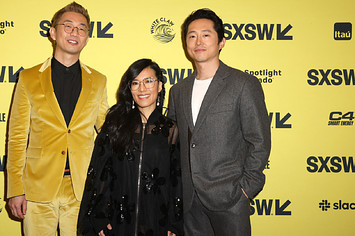Beef cast and creator are seen on the SXSW carpet