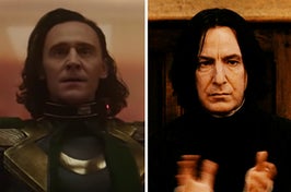 Loki, Joker, Snape, Harley Quinn.