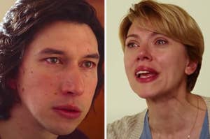 Adam driver and scarlett johansson in "marriage story"