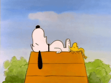 snoopy and woodstock napping