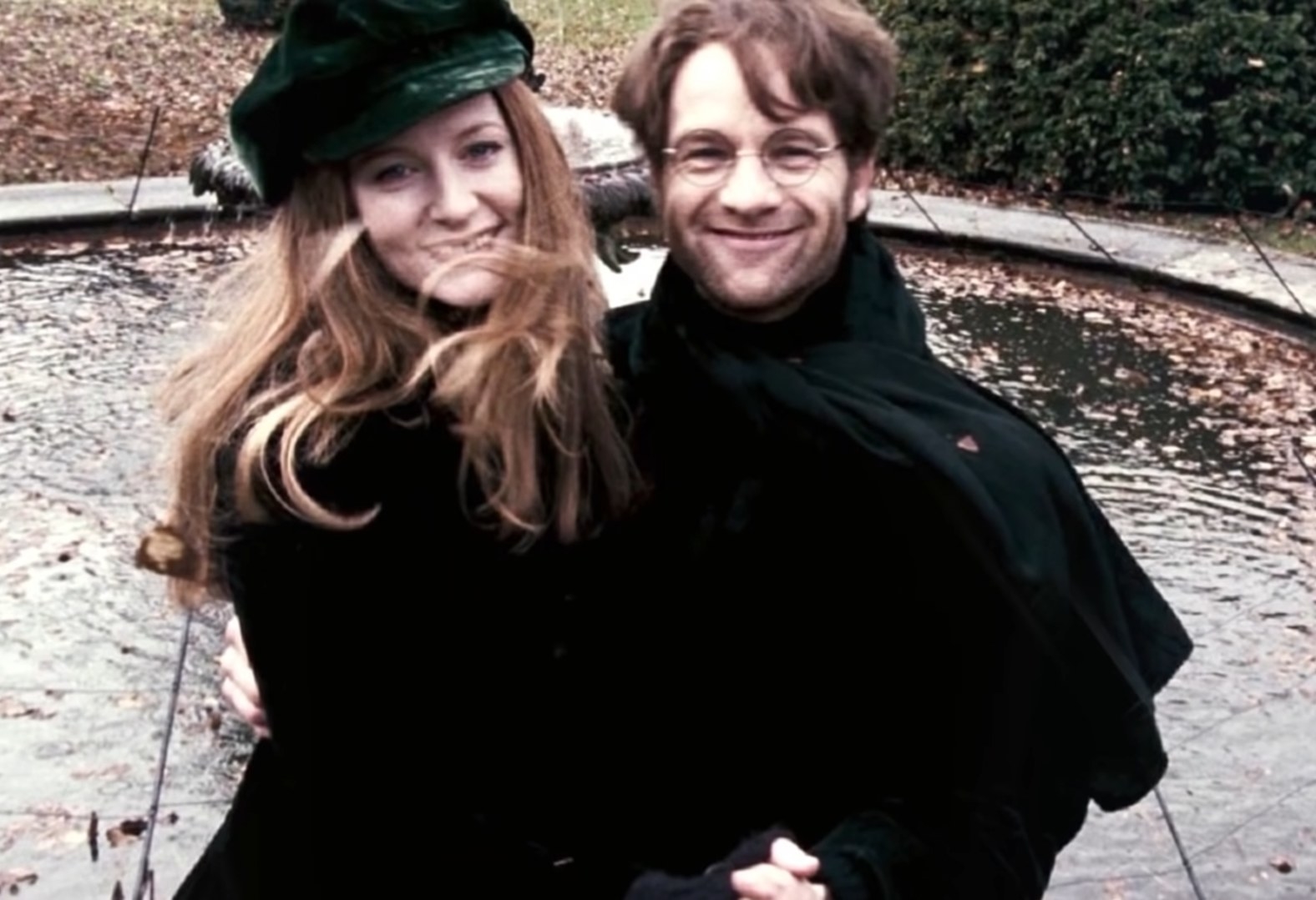 Geraldine Sommerville and Adrian Rawlins as Lily and James Potter in the Harry Potter series