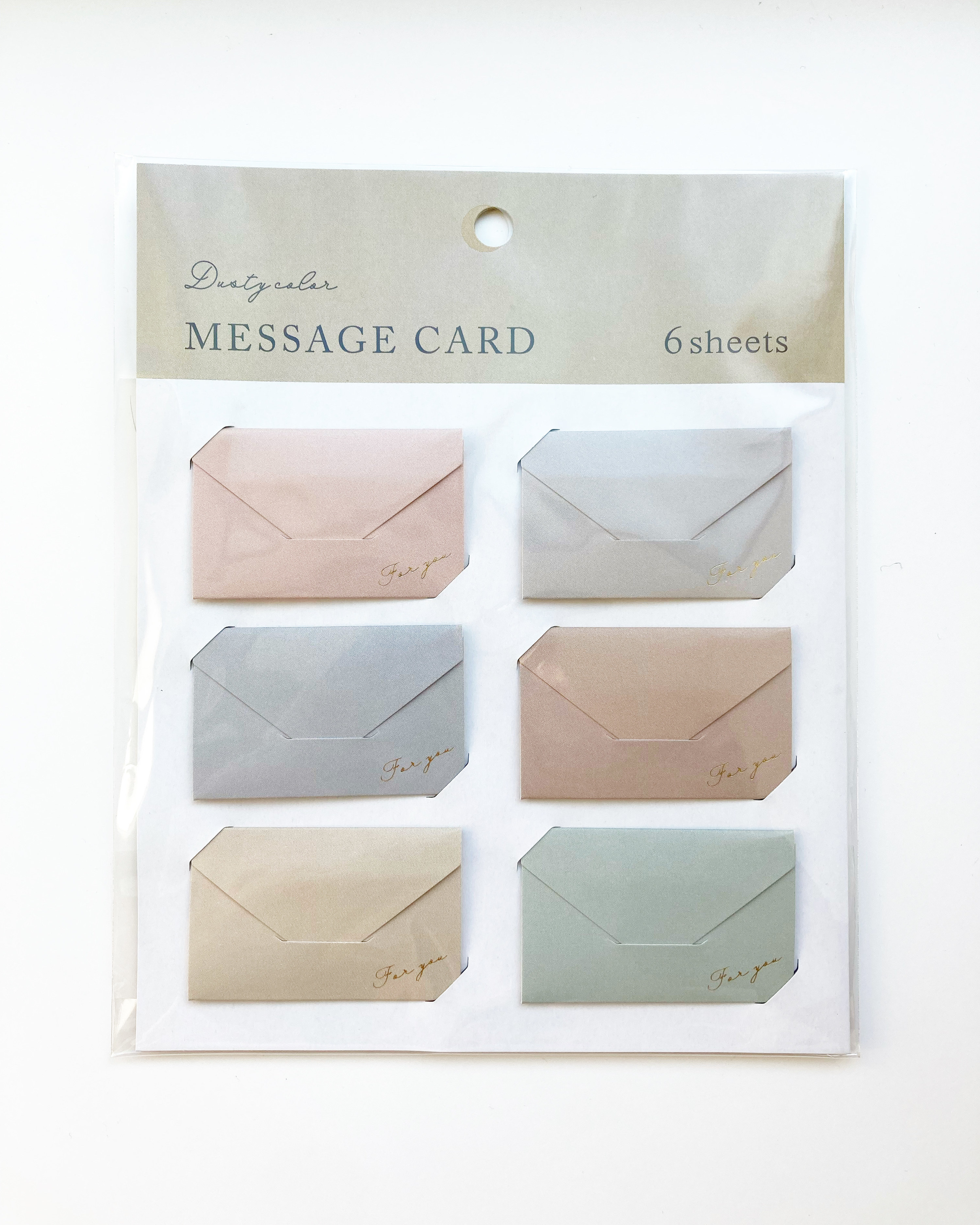 CanDo（キャンドゥ）のおすすめカード「封筒型メッセージカードダスティカラー」