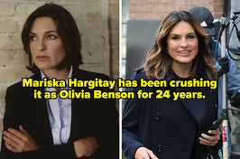 Mariska Hargitay as Olivia Benson in 1999 and 2023