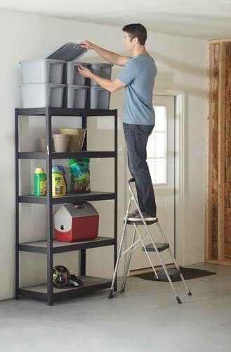 A model using the step ladder