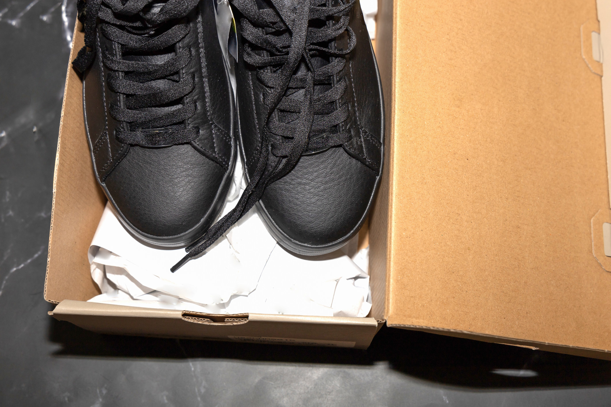 Sneakers in a shoebox