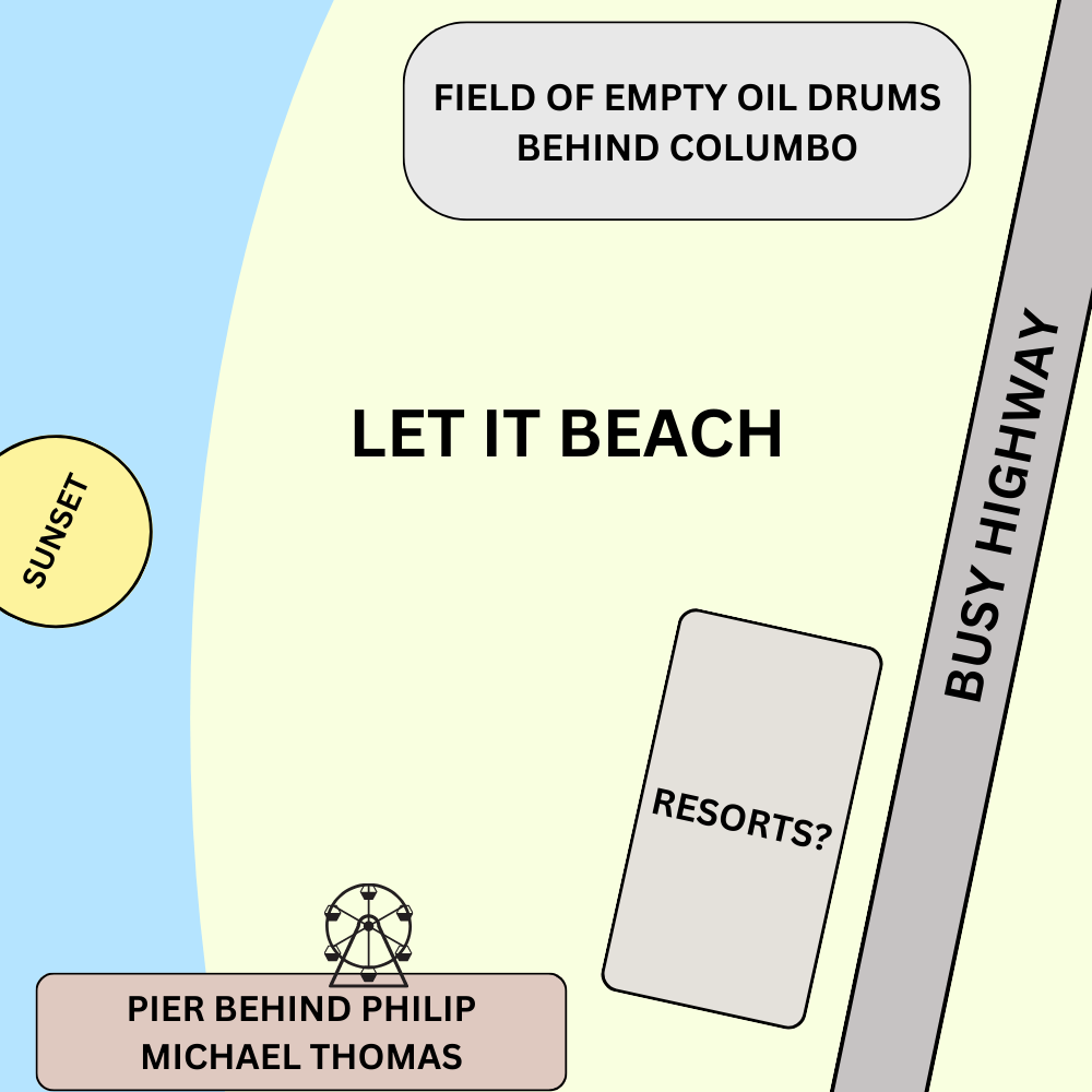 A Let It Beach map