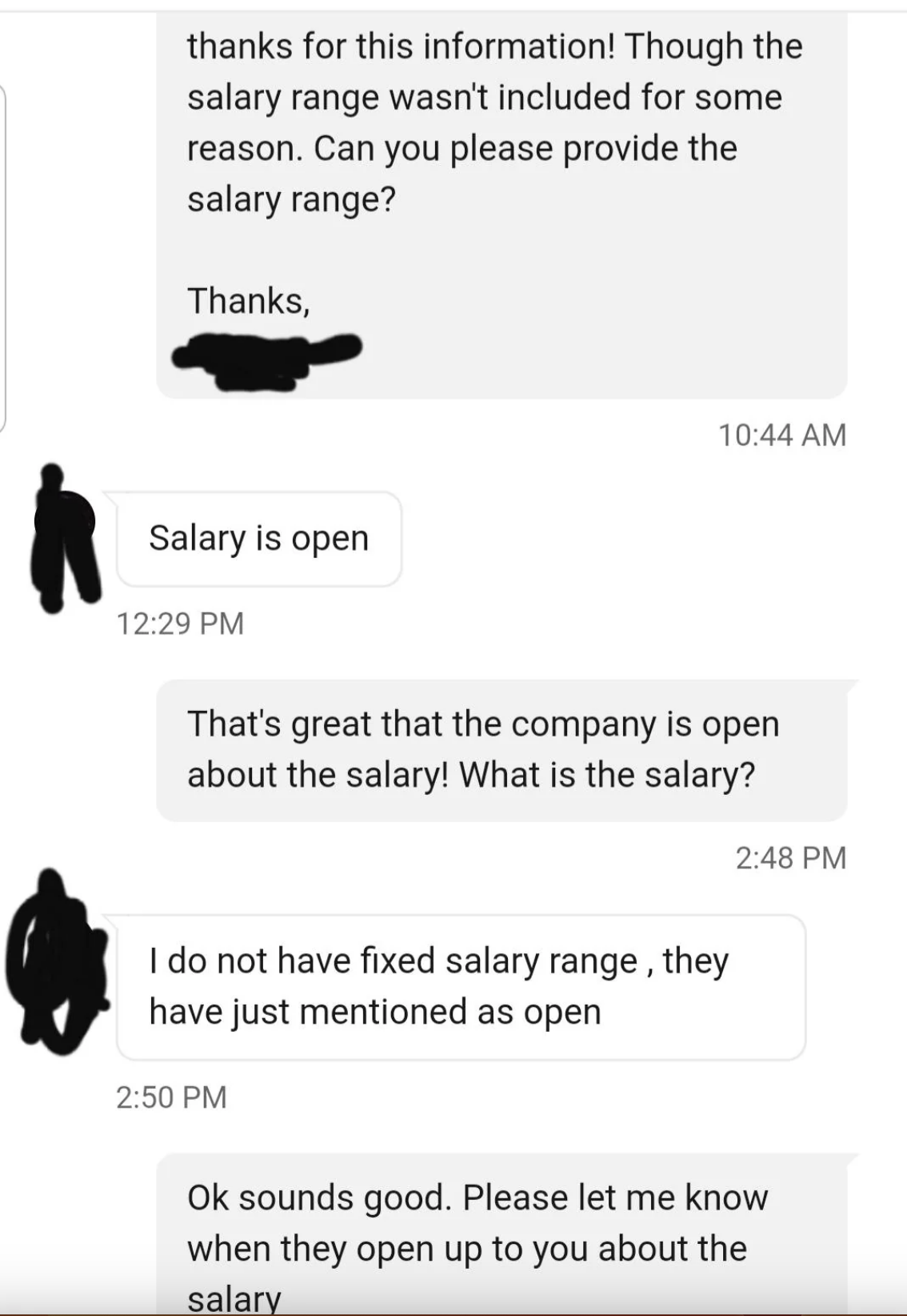 &quot;I do not have fixed salary range, they have just mentioned as open&quot;