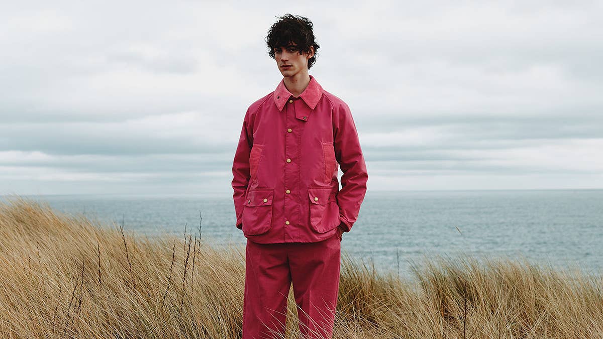 The partnership, which follows on from the label’s projects with andwander and NOAH, features a striking take on the British label’s classic Bedale Wax Jacket.