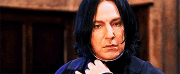 Snape looking intrigued