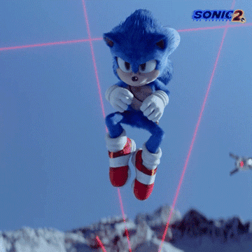 Sonic jumps and says &quot;Woo Hoo&quot;