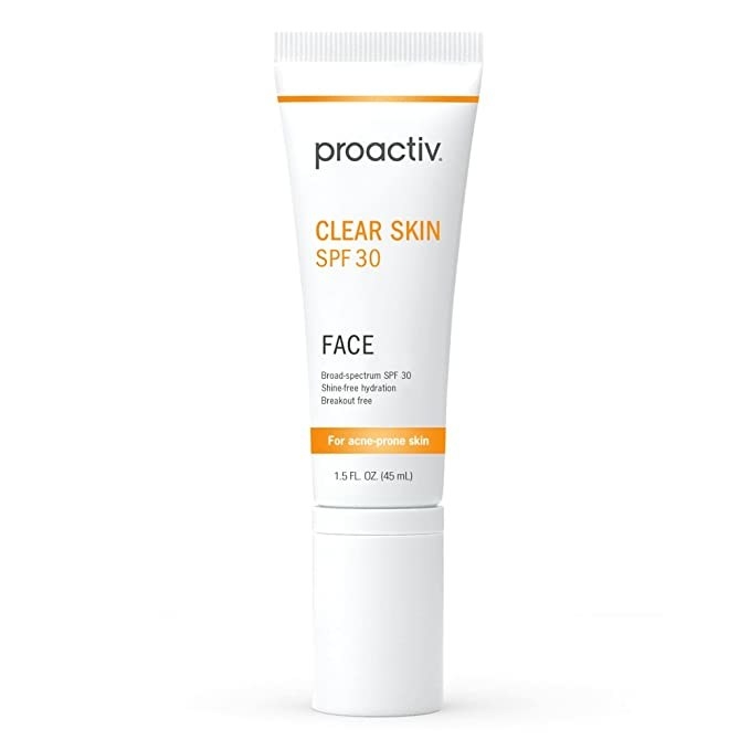 the Proactiv clear skin face sunscreen moisturizer