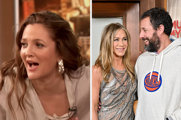 Drew Barrymore Is Being Called “Real And Genuine” After...n Live TV While
Interviewing Jennifer Aniston And Adam Sandler