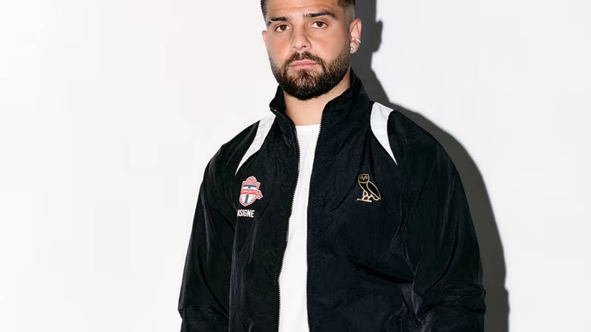 After a successful collab following his arrival last season, Toronto FC star Lorenzo Insigne has once again teamed up with OVO for a new track jacket.