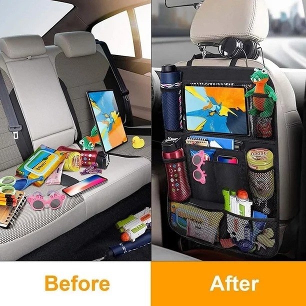 Before and after picture of organizer