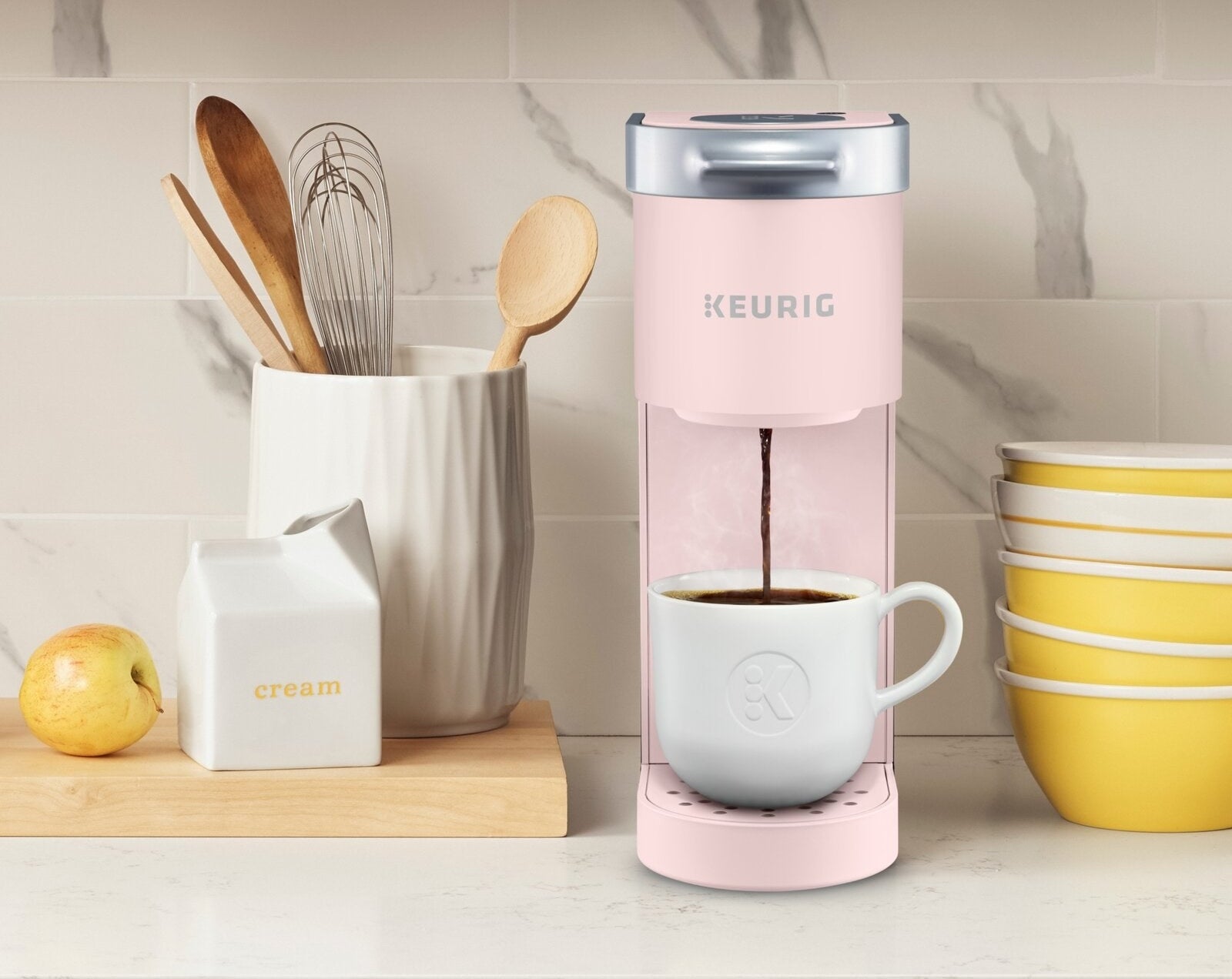 Image of pink coffee maker